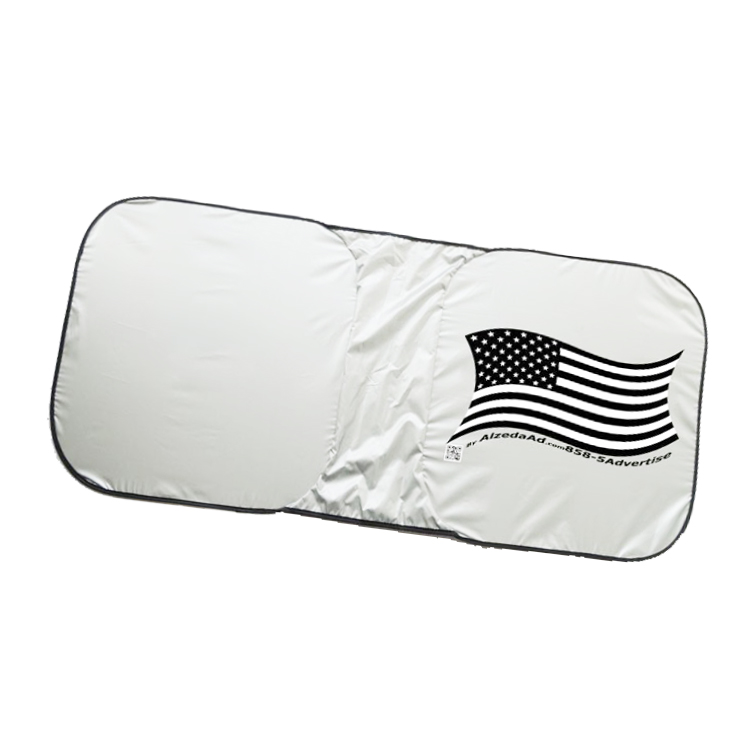 Wholesale Foldable Car Sunshade 190T Polyester Promotional Sun Shades For Cars