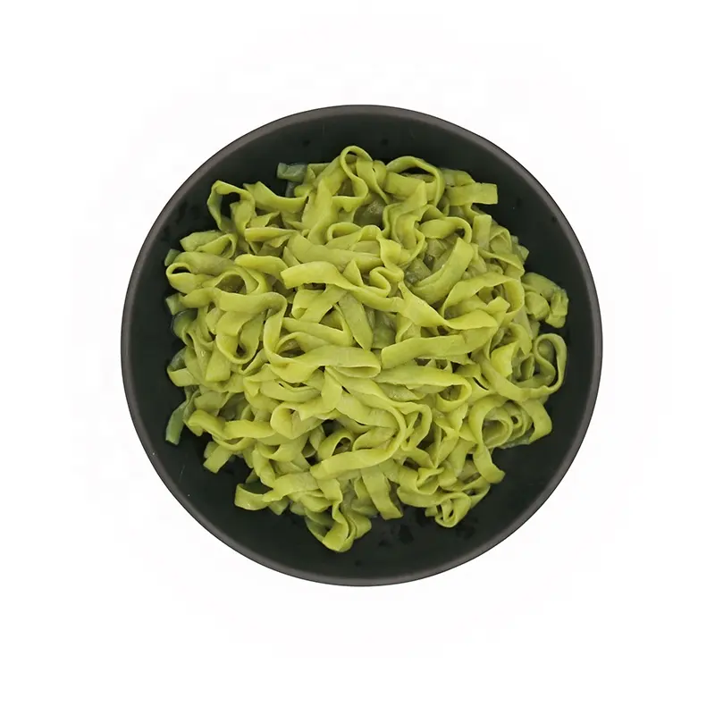 High quality wholesale shirataki noodles konjac pasta from china Spinach Konjac Fettuccine