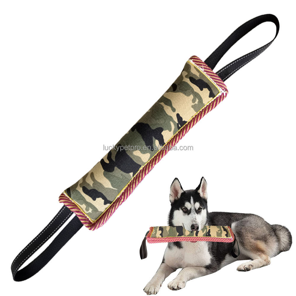 2024 linen outdoor durable indestructible pet training Dog Bite Tug Toy