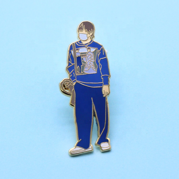 Made Promotional Butterfly Clutch Custom Designed Cheap Hard Enamel Lapel Pin