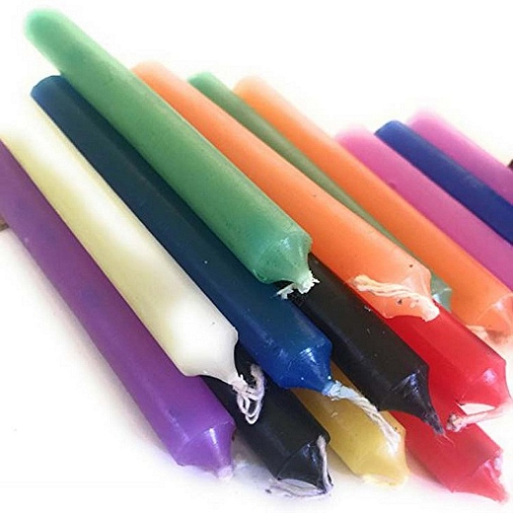 9g-100g Wholesale Eco Friendly Chime paraffin color Candles