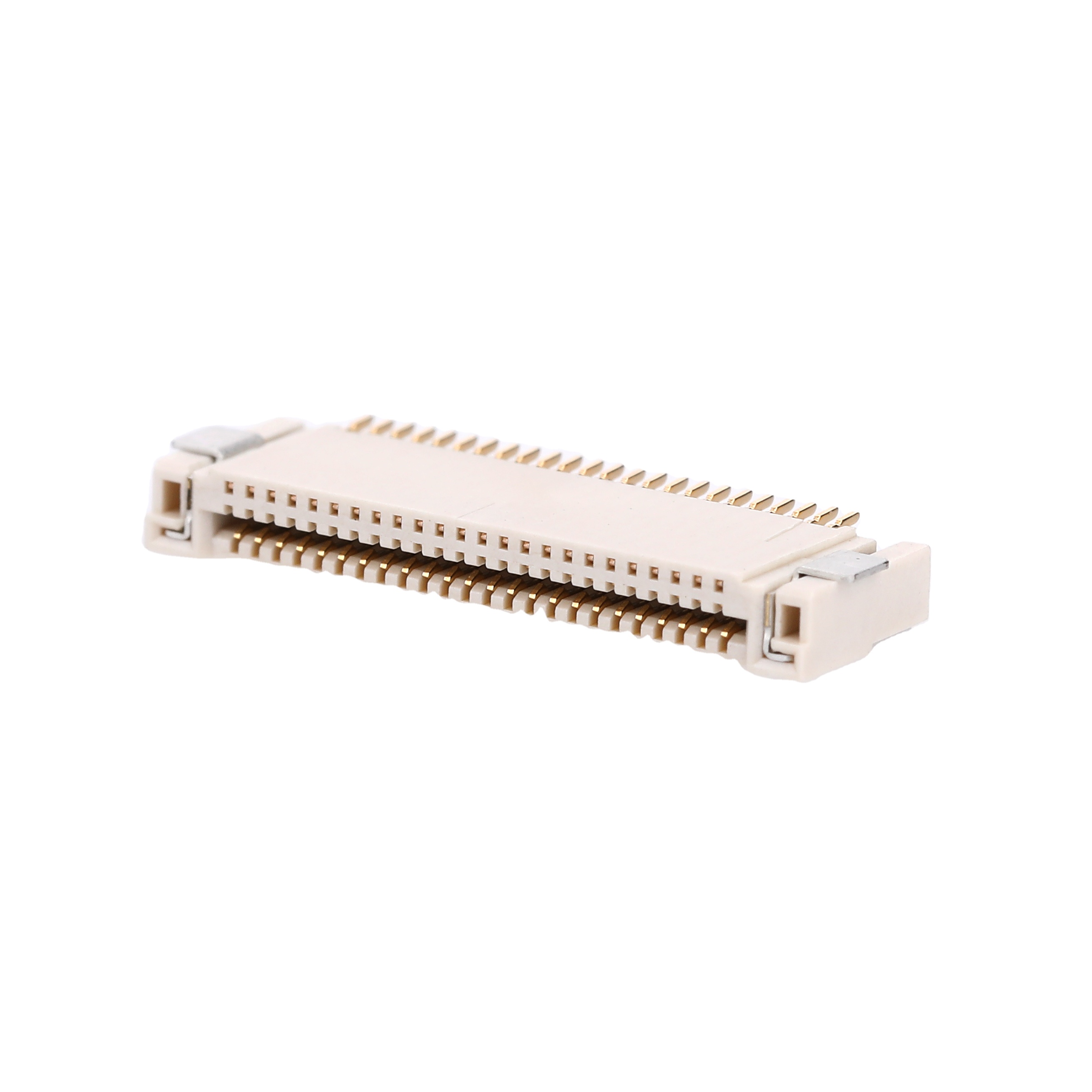 1.0mm Pitch FPC FFC Connector 40Pin Dual Side Contact SMT Right Angle Back Lock H=2.0mm Connector FPC