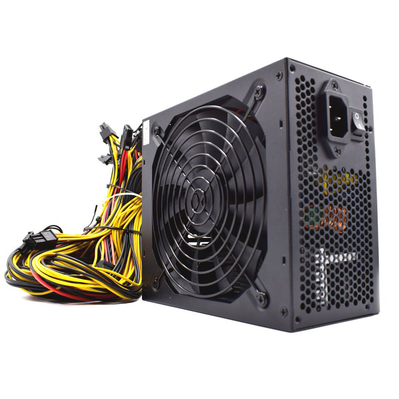 2000W mining PSU PC Power Supply Computer Mining Rig 8 GPU ATX Ethereum Coin 12v 4 pin power supply