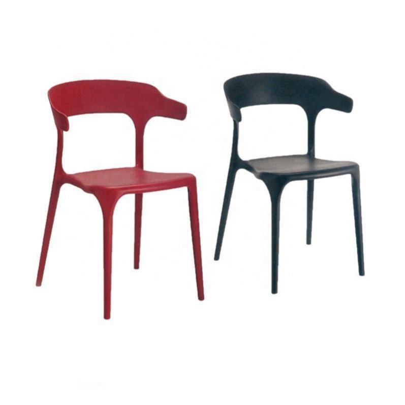New Design Dining Chairs Simple Style Plastic Coffee Chair
