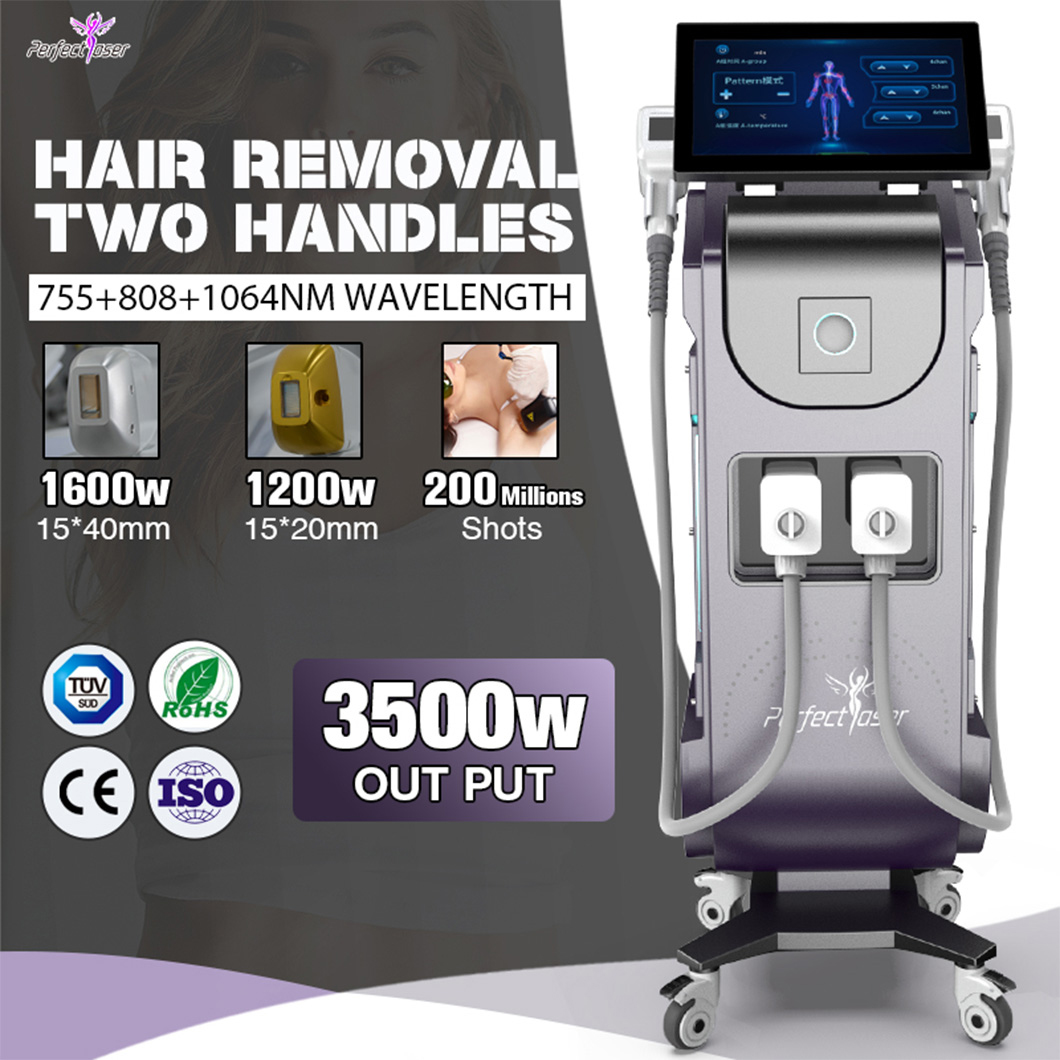 2023 Perfectlaser Ice Platinum Xl Diode Laser 755 808 1064nm/810nm Diode Laser Permanent Hair Removal Machine Price