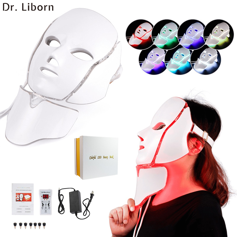 Manufacturer Wholesale Skin Rejuvenation 7 Colors Programmable Led Beauty Light Therapy LED Face Masks Facial LED Mask