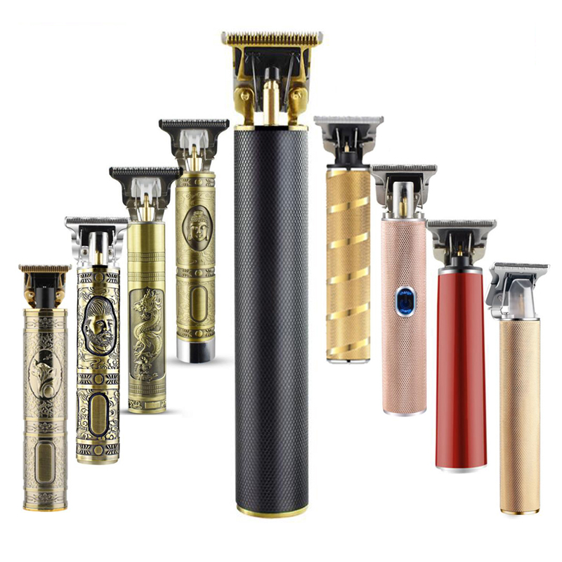 Low Noise Cordless Charging For Household Hair Clippers T-Blade Trimmer For Men Zero Gap Baldhead Beard For Trimmer Shaver