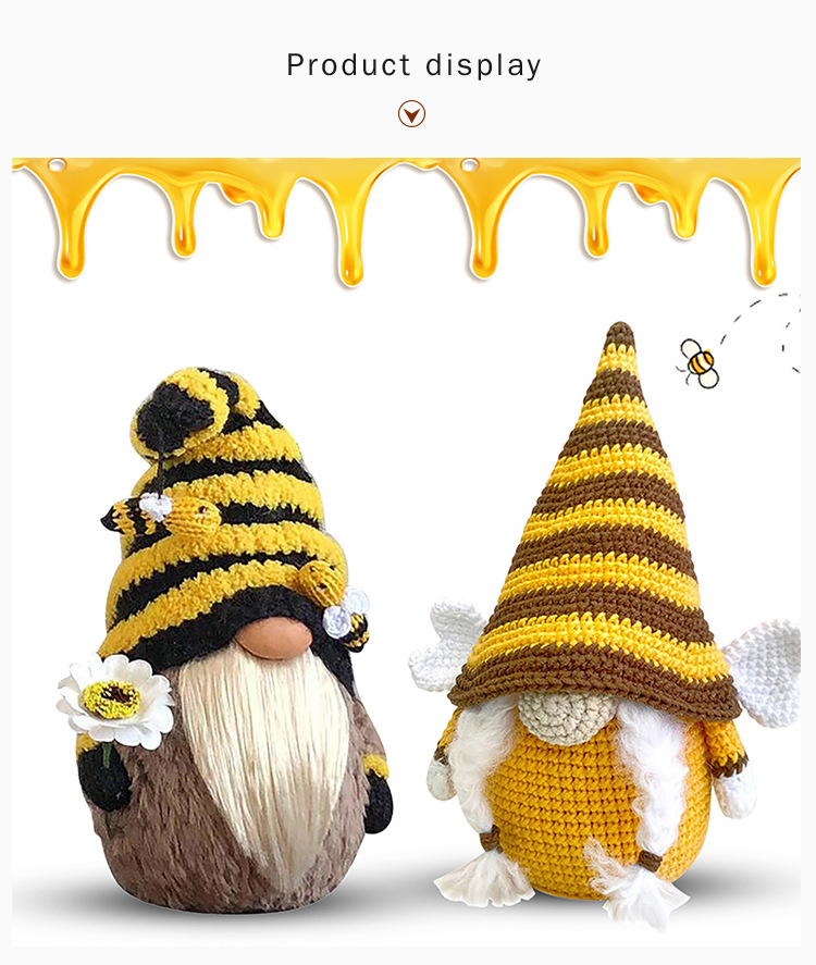 Плюшевые куклы Bumble, орнамент, пчела, гном, Подсолнух, кукла, Шведский медовый эльф, стол, украшение для дома, подарки