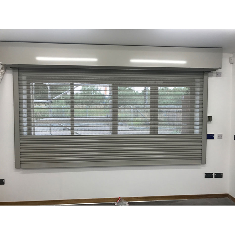 Customized Factory Price Modern Aluminium Rolling Counter Perforated Roller Shutters Window