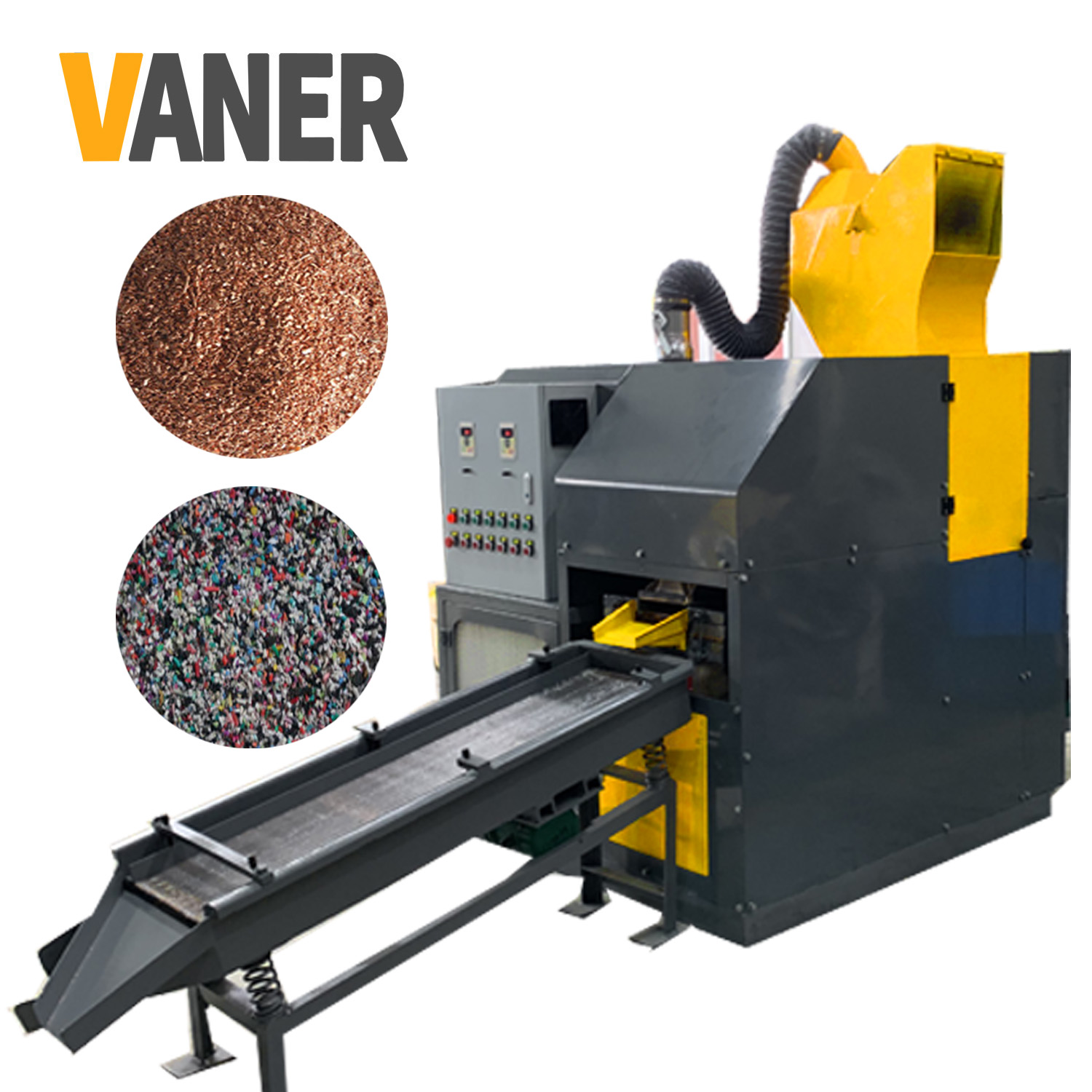 Vaner V-C06 Популярные Сделано в Китае переработки медного кабеля гранулятор машина для переработки и отделить меди и пластичная рециркулируя