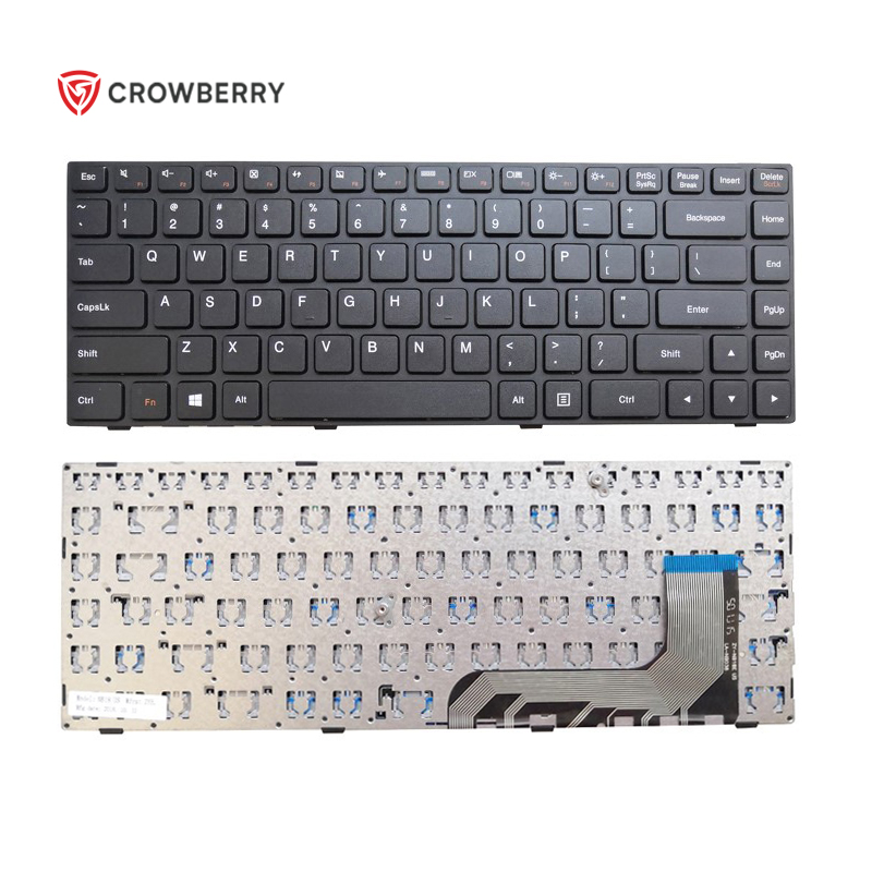 Новая клавиатура для ноутбука Lenovo Ideapad 100-14 100-14IBY, клавиатура для ноутбука с американской черной рамкой, черная, Win8