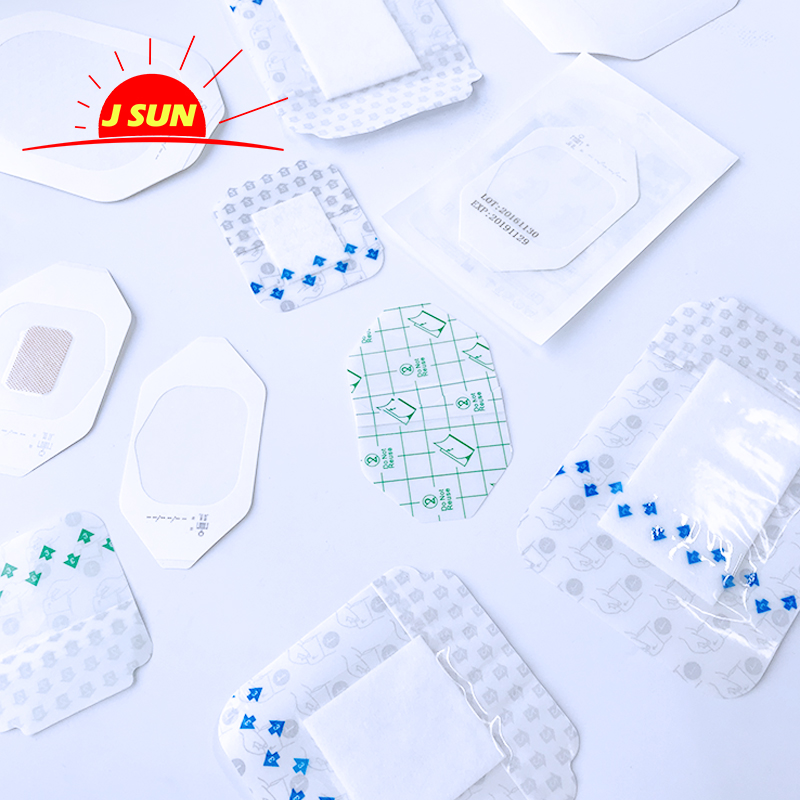 High quality non-woven fixed tape medical waterproof wound dressing with pad