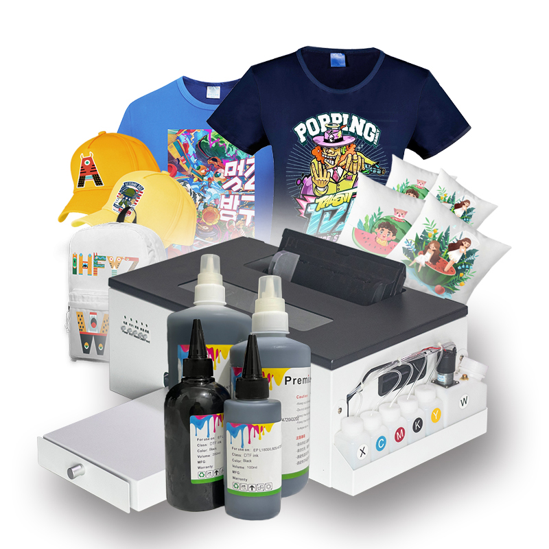 Чернила пигментные CYMBK белые для принтера Epson L1800 L130 L805 L810 L1455 L1400 L1300 L1110