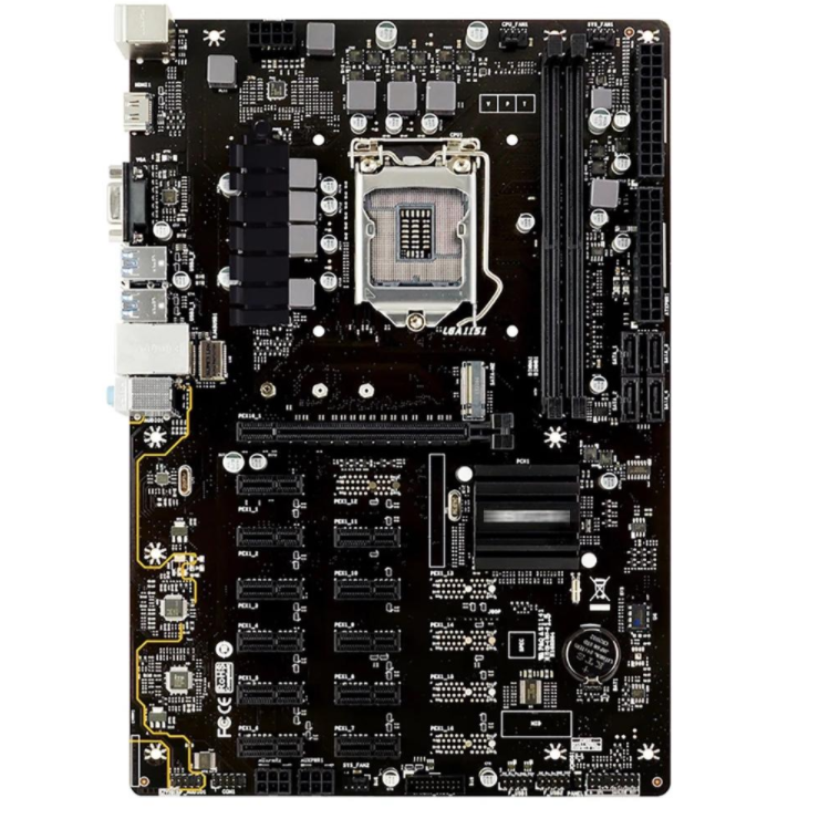 B250 Miner Blue Color Box Packing 12 solt GPU bitcoin BTC Mining Mainboard Expert Motherboard