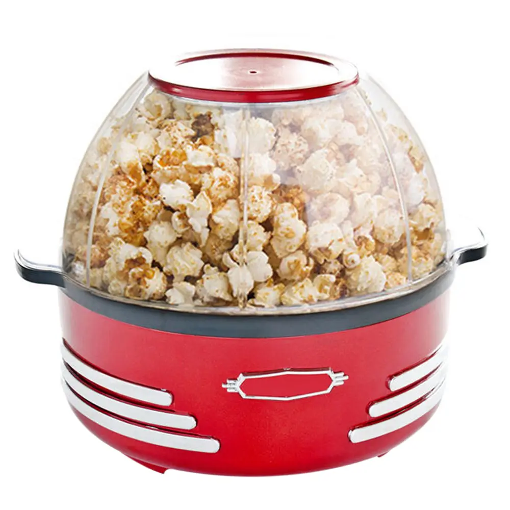 1000W Perfect Electric Oil-popped Popcorn Makers with Cool Handles For Serving