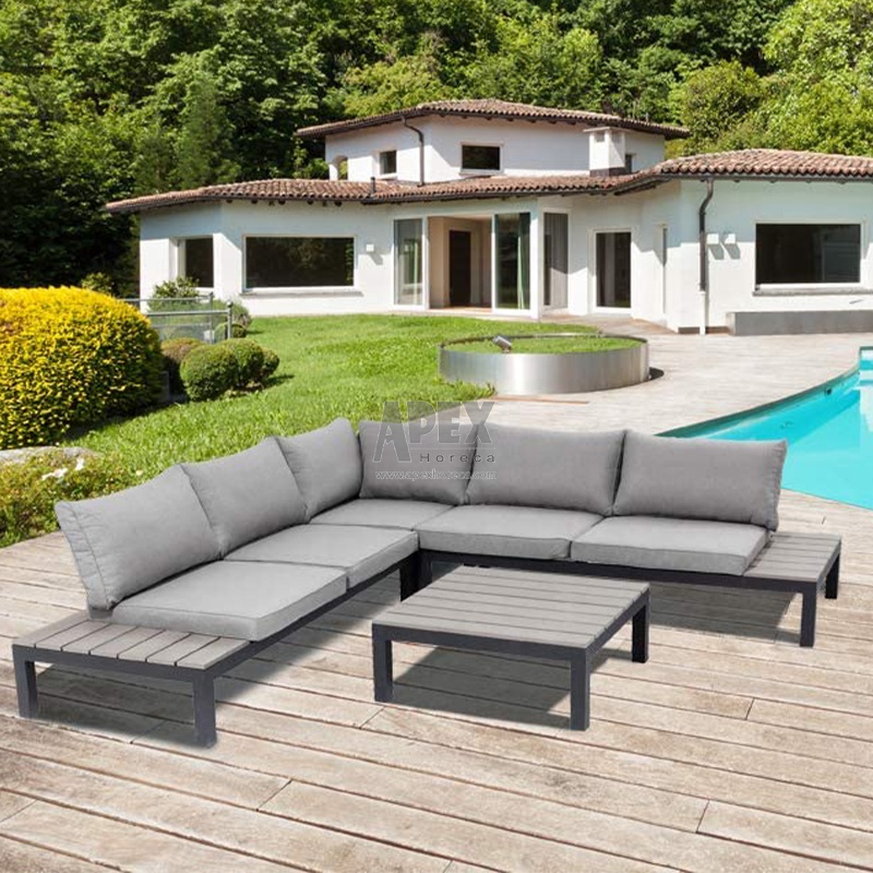 New Design Living Room Outdoor Furniture Comfortable Garden Rope Sofa Seat Modern Love Seat Garden Set