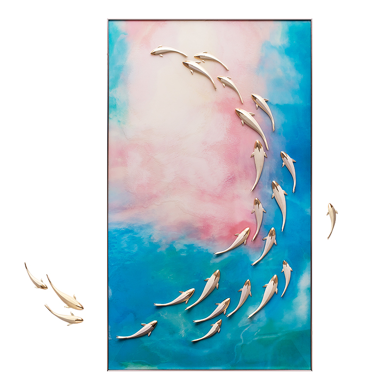 Big Size Modern Special Handmade Resin Crystal Ocean Paintings DIY 3D Wall Pictures Wall Art Living Room