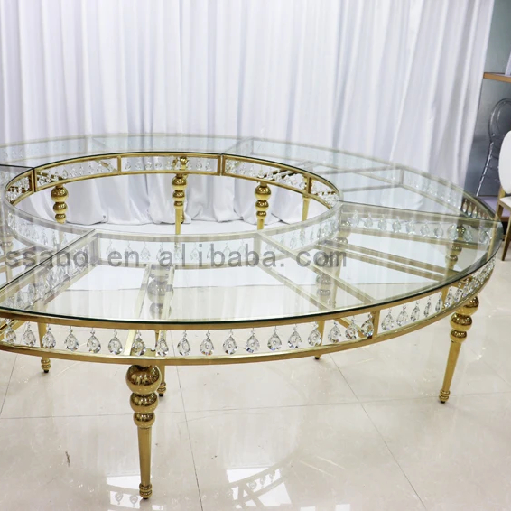 Top Quality Hotel Wedding Event Banquet Table With Crystal Furniture S Shape wedding tables and chairs
