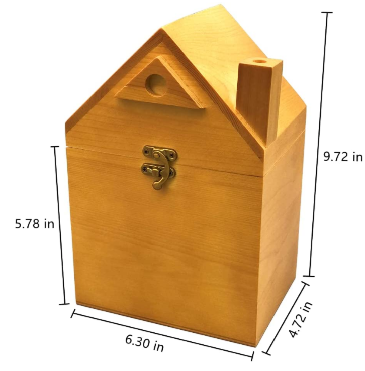 Factory Direct Solid Wood Unfinished Wooden Pet Coffin house Shape Box