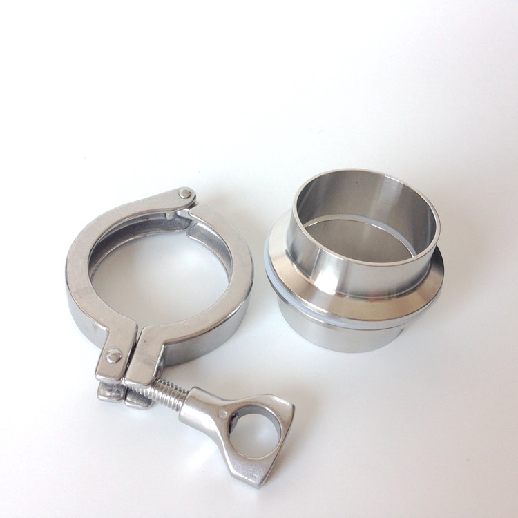 DEYI SS304/316L санитарный тройной зажим полный комплект фитинг из нержавеющей стали