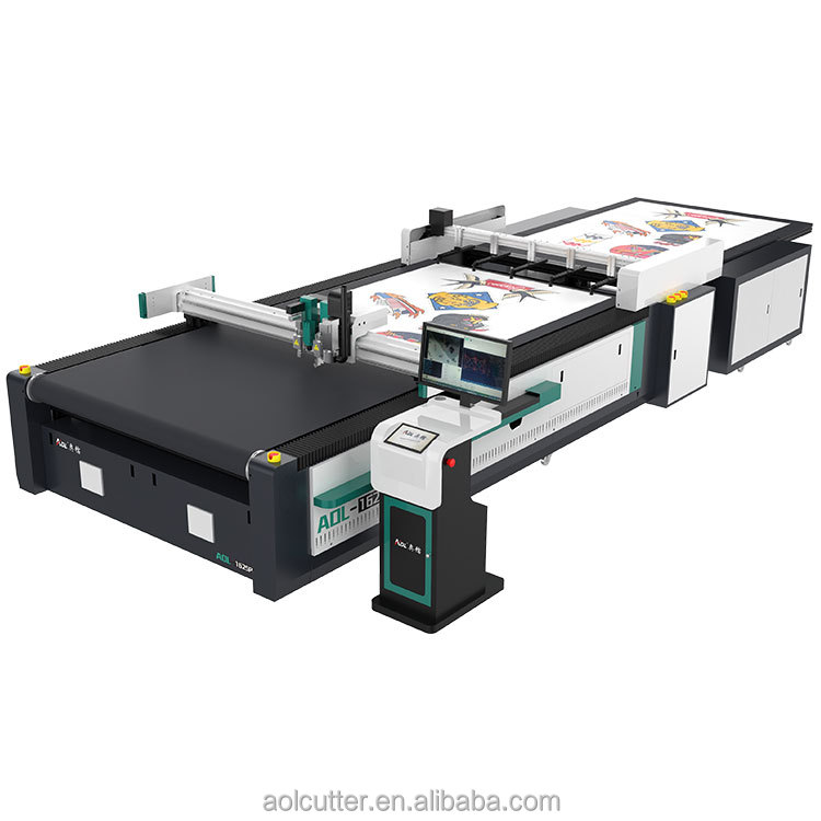 AOL automatic die carpet fabric cnc fleece cutting machine