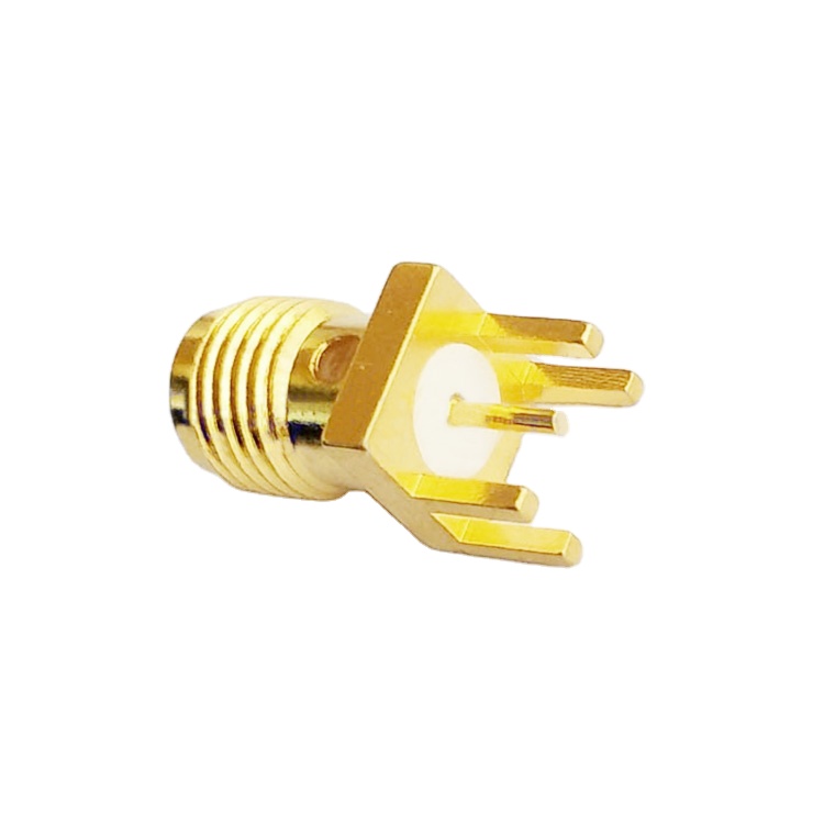 RF соединитель SMA женский прямой коаксиальный разъем 4 pin разъем печатной платы