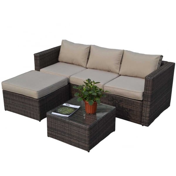 Sectional Sofa Wicker Outdoor Furniture Corner Sofa Sets