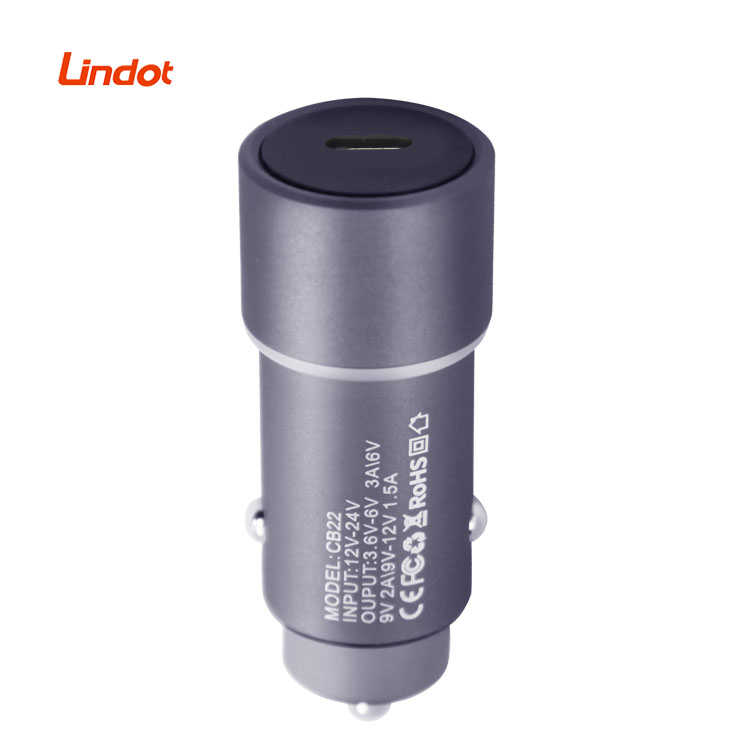 Auto accessories fonte tipo c 20w car charger wholesale usbc type c pd usb car charger metal