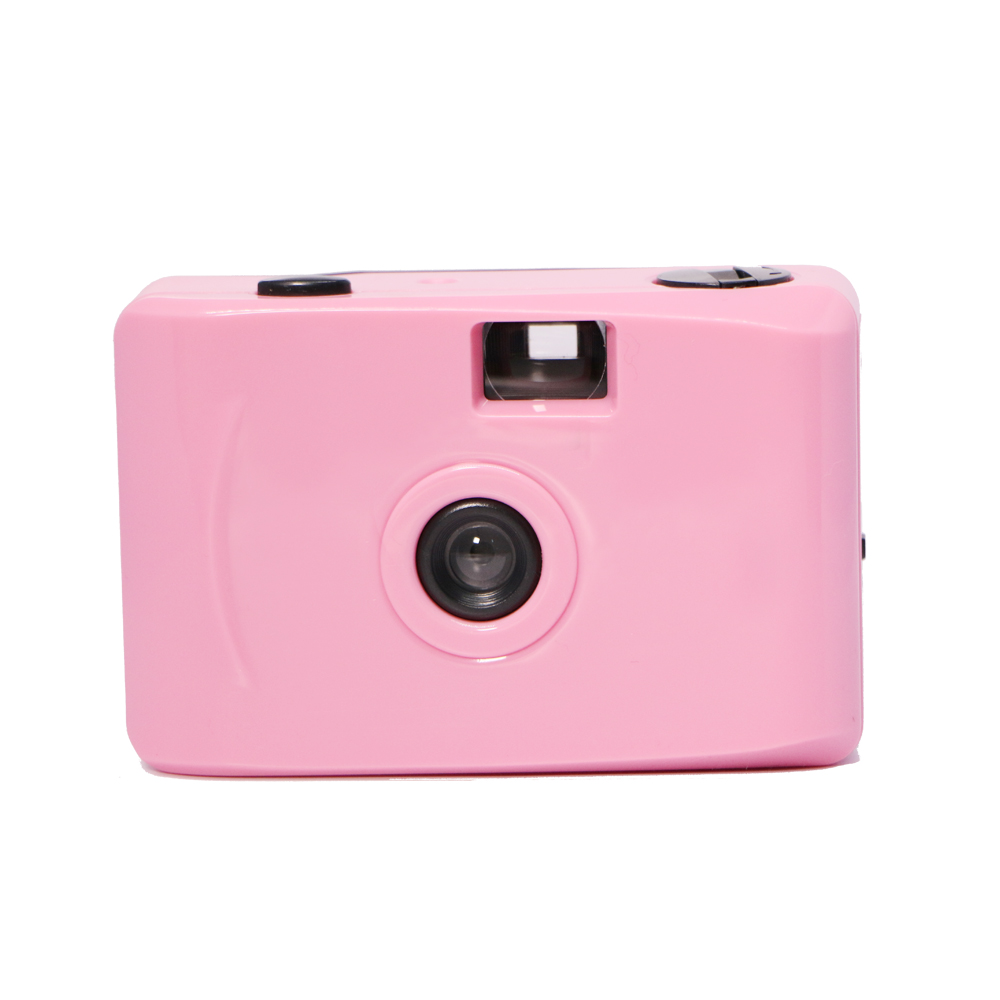 Holga пластиковая фиксированная Фокусировка Ручная винтажная однотонная розовая мини 35 мм пленочная камера мгновенная камера