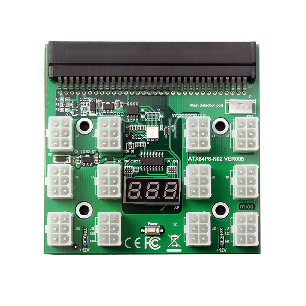 6PIN 1200W коммутационная плата для DPS-1200QB в PSU GPU добыча серверный блок питания