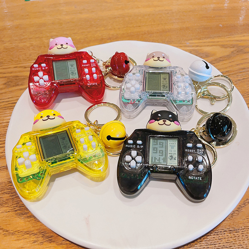 Mini Portable Retro Classic Game Console Handheld Game Player with Keychain for Kids Children Educational Gaming Toys Gifts