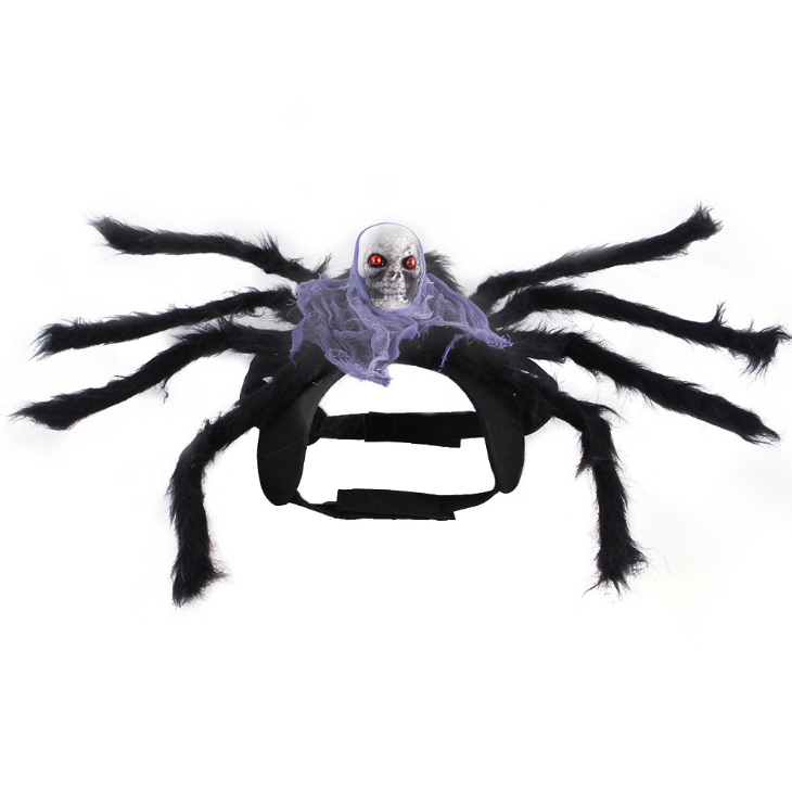 Wholesale Accesories Supplies New Invention Chest Set Back Spider Skull Clothes Clothing Halloween Costume Pet Toy