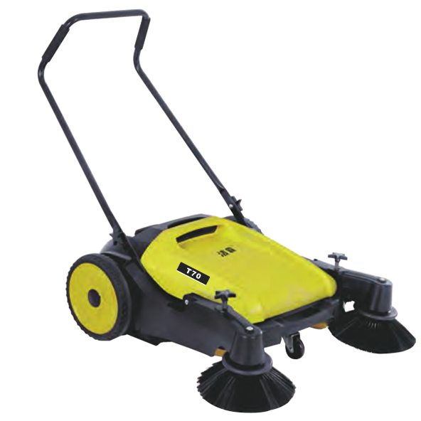 Manual street hand push commercial road wireless electric floor equipment cleaner machine floor sweeper