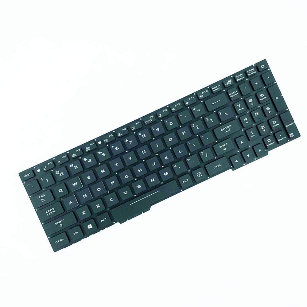 Оптовая продажа, Новое поступление, клавиатура для ноутбука ASUS GL553 GL553V GL553VE GL553VD с подсветкой и белыми надписями