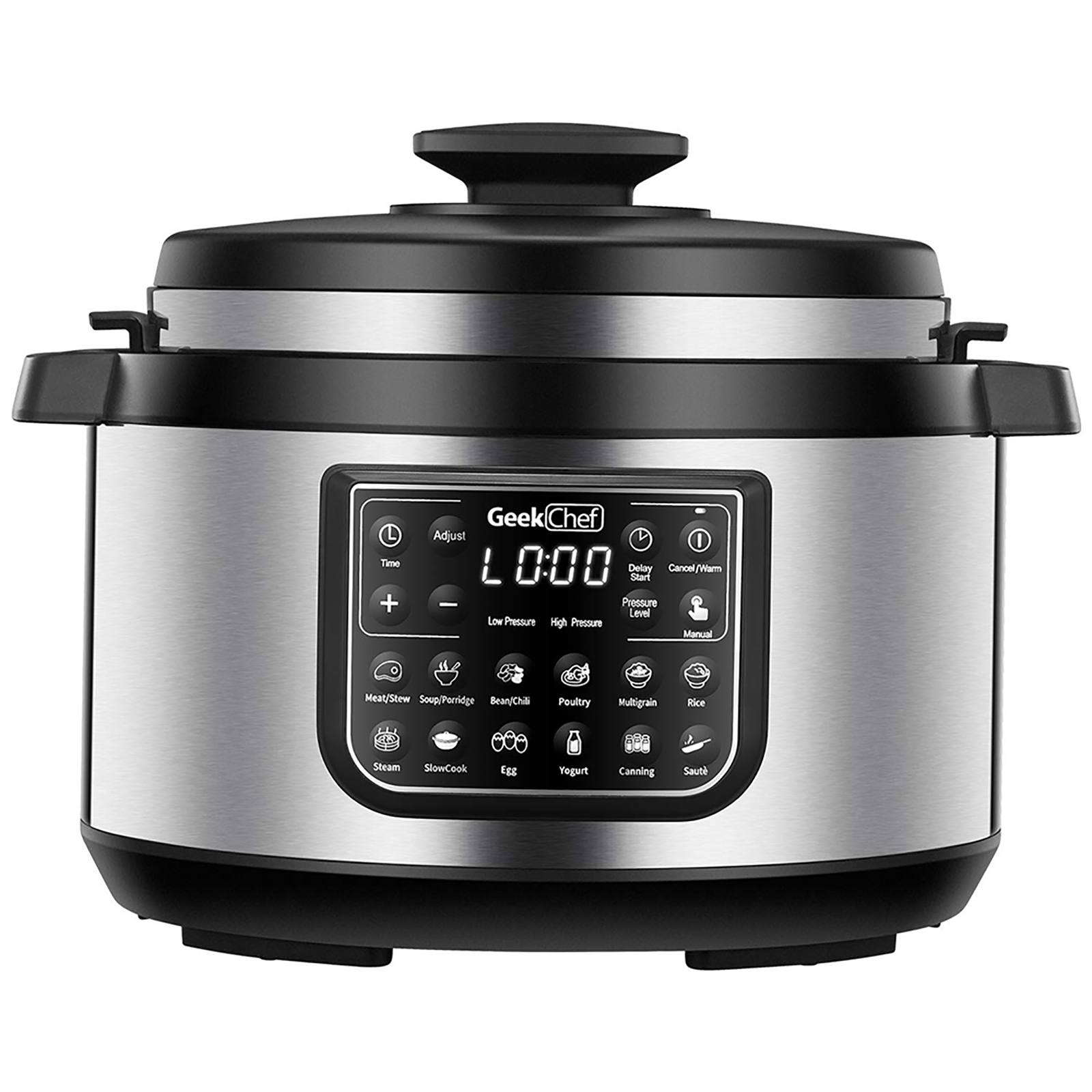 Household Kitchen 8L Oval LED Display Electric High Pressure Cooker
