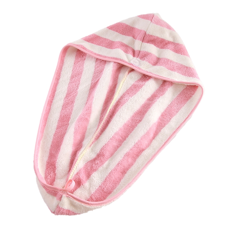 New Design Manufacturers Quick Dry White Microfiber Wraps Stripe Hair Salon Towel