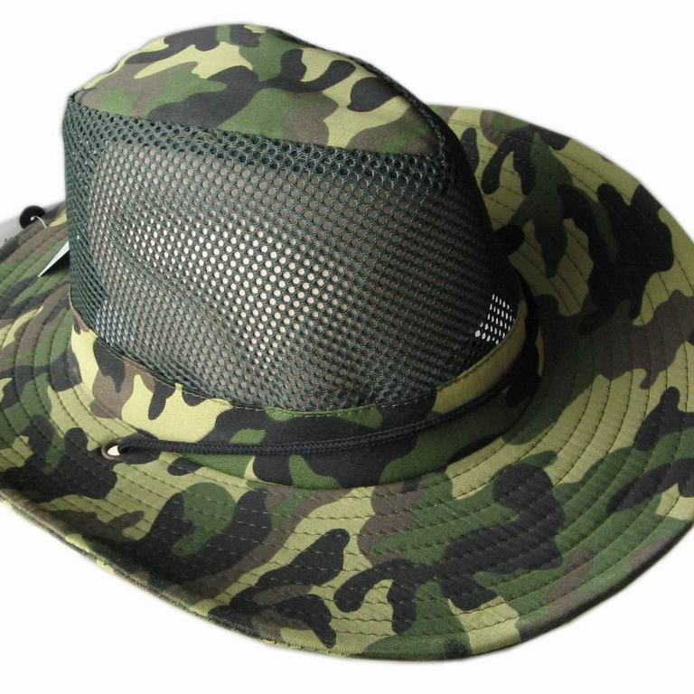 high quality western decor camouflage mesh Cowboy Hats