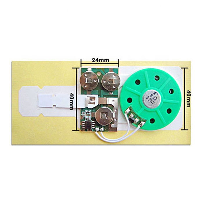 Recordable sound chip/Music chip for greeting card