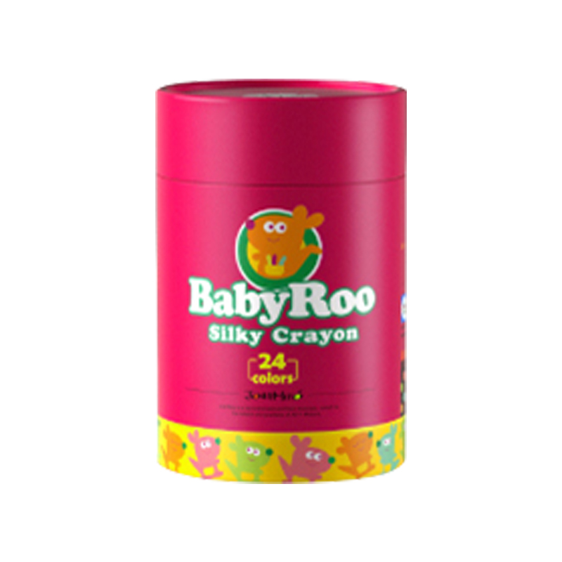 24 colors rotated washable silky crayons, kids crayons for children