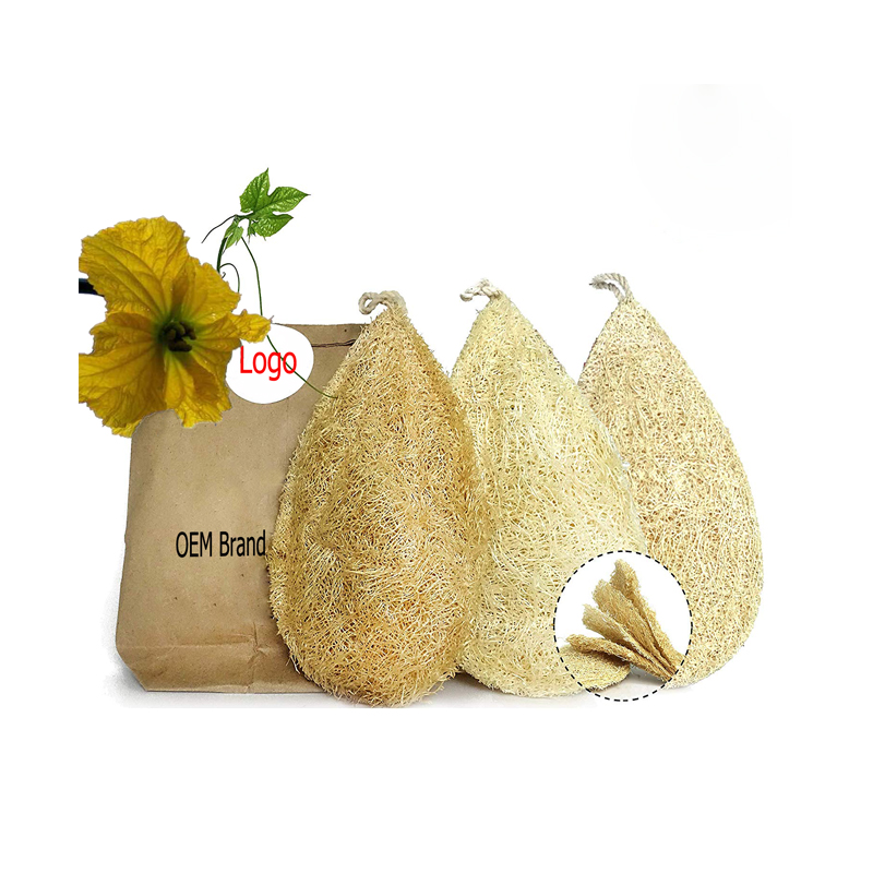 Экологически чистый натуральный губчатый скребок Luffa, набор из 4/6/8 штук, набор для мытья посуды, кухонная губка Loofah из переработанных органических материалов
