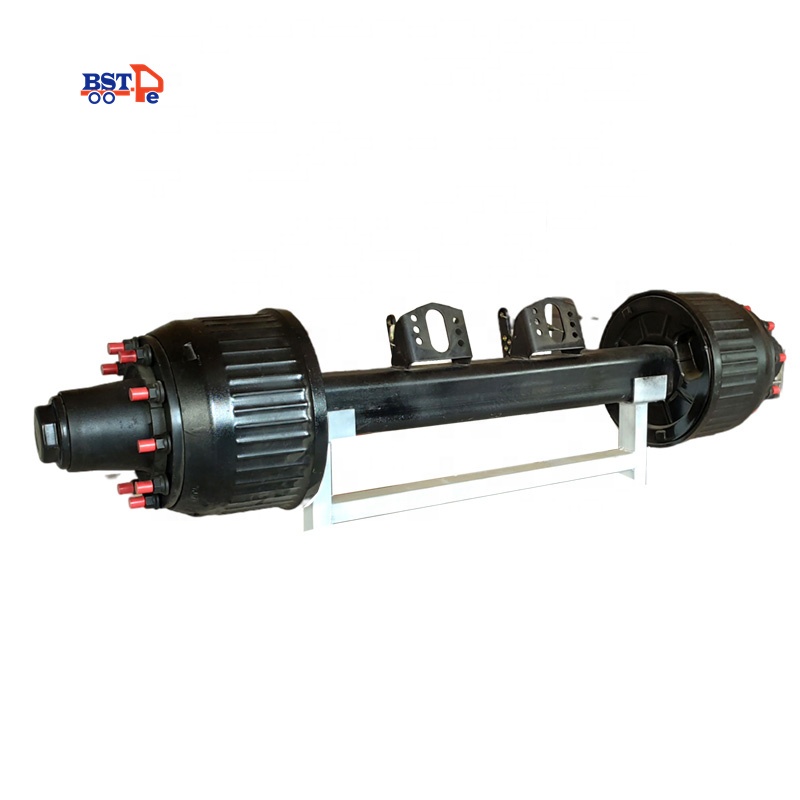 German Type Axles BPW Axle 12T Square Beam 1840mm Inboard Drum Axle For Semi Trailer
