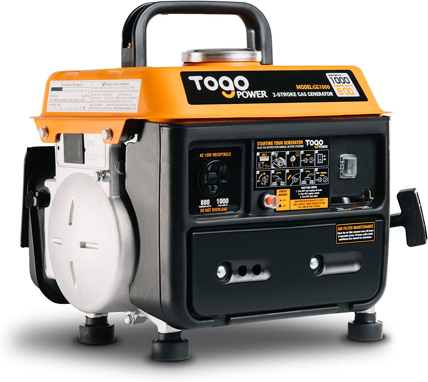 Made In China High Quality 1000w Portable Gasoline Generators