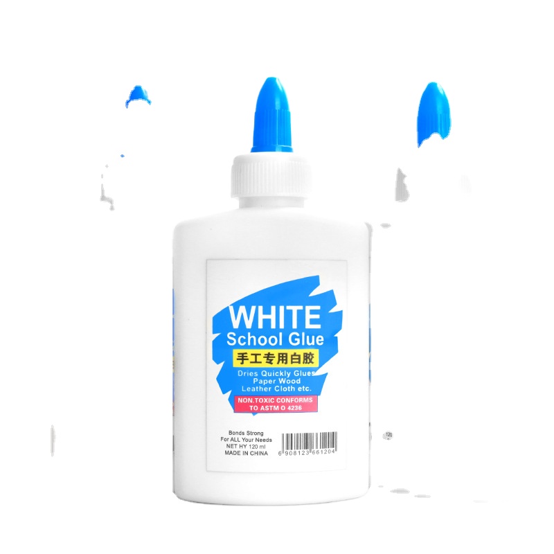 School Student using Glue