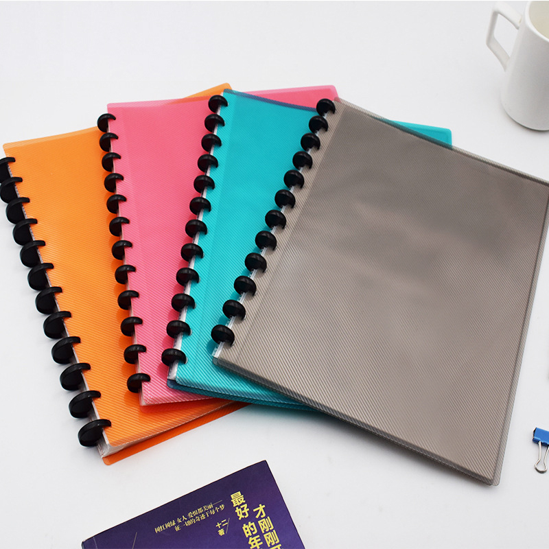 2021 New Style A4 PP Student Folder Creative Buckle File Document Folder