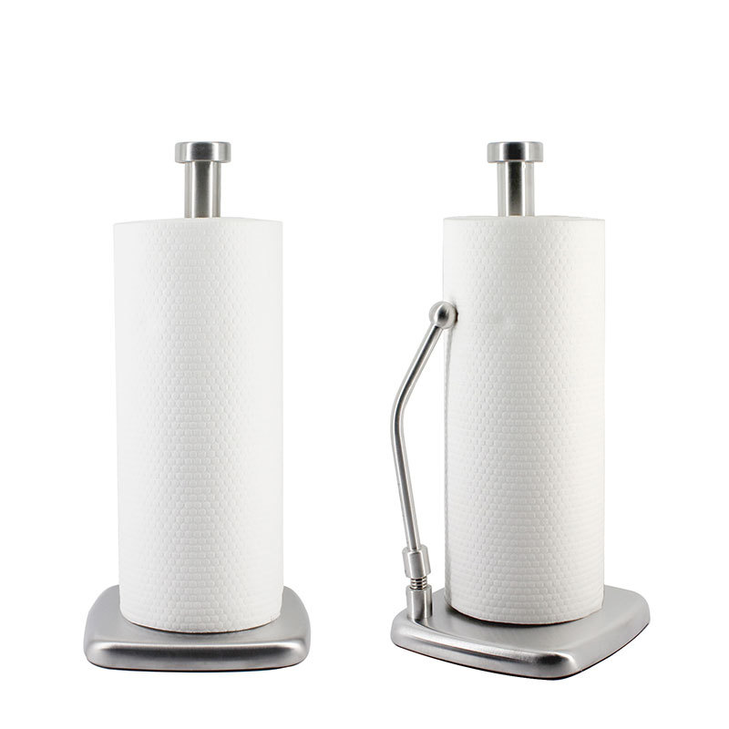 OEM factory one-handed easy tear paper towel dispenser stand up kitchen roll towel holder towel paper holder