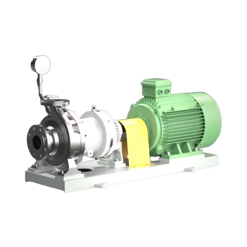 Magnetic drive petrochemical process pump convey high flow rate ,low NPSH easy solidificaiton flammable explosive fluid