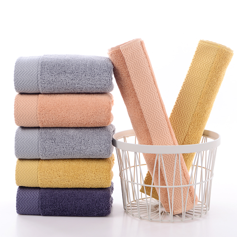 Wholesale factory direct sale custom high quality 21s Siro spinning 100% cotton 34*74cm family hotel towel