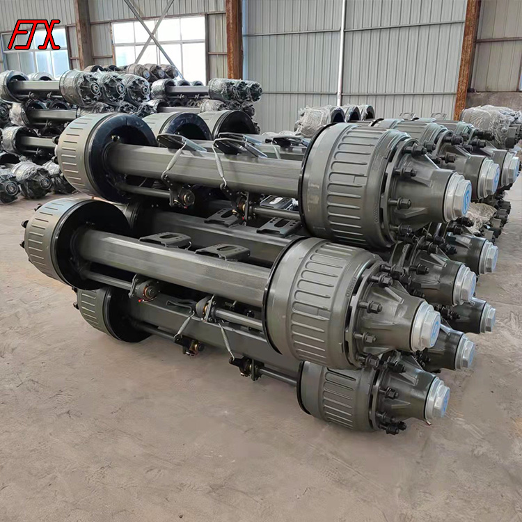 Китайский завод, ось прицепа Axel 20T с прицепом, колесами, колесами, запчастями от поставщика