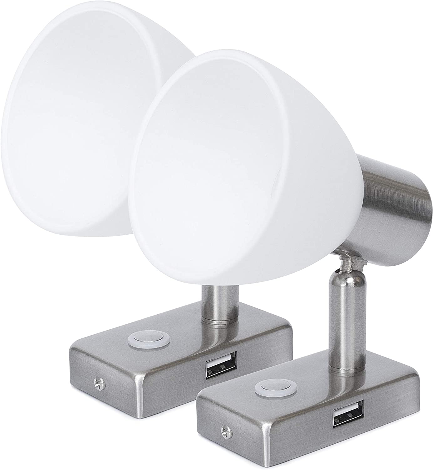 12V Reading Light LED RV Interior 3W with USB Port Dimmable Bedside Designed for Reading