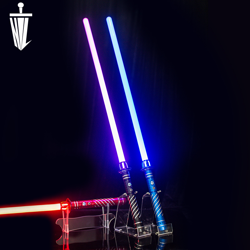 Тяжелый дуэлированный лазерный меч звезда RGB девять цветов уличный креативный световой меч из войн для детей или взрослых